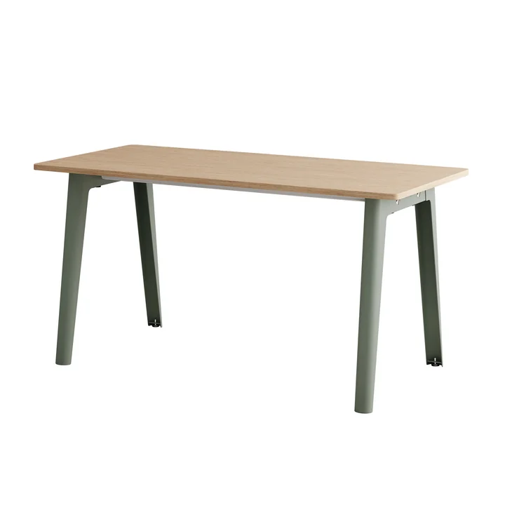 TipToe - NEW MODERN Bureau, 75 x 150 cm, bouleau / eucalyptus gris