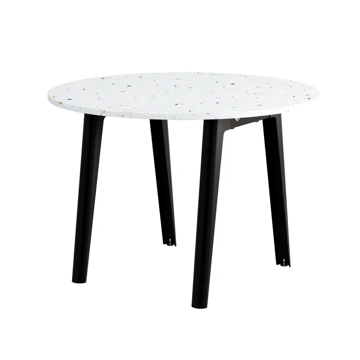 TipToe - NEW MODERN Venezia round Table de salle à manger Ø 108 cm, graphite noir