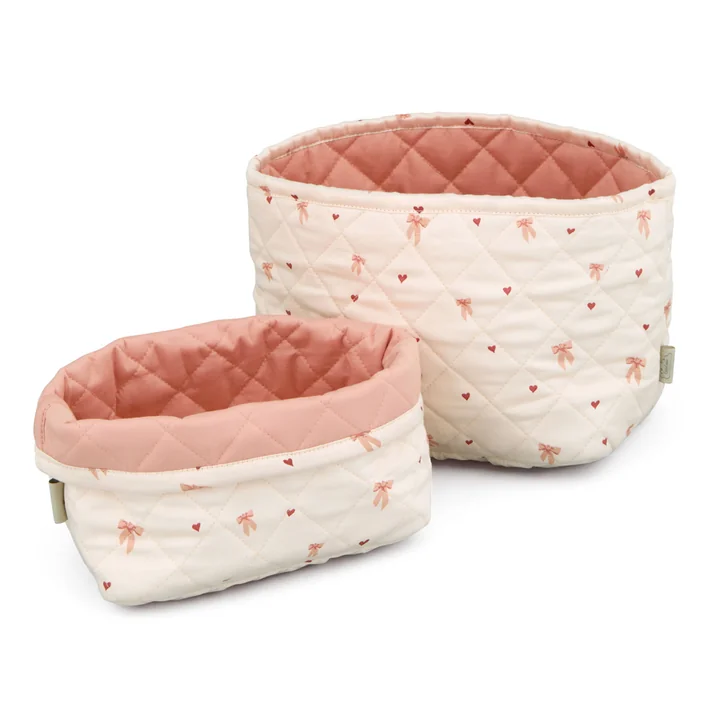 Cam Cam Copenhagen - Paniers de rangement matelassés, bows (lot de 2)