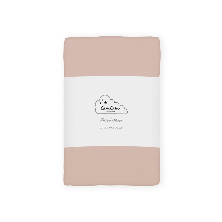 Cam Cam Copenhagen - Drap-housse enfant 140 x 70 cm, dusty rose