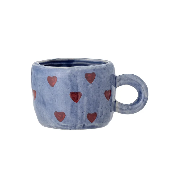 Bloomingville Mini - Nini Tasse, cœur, bleu