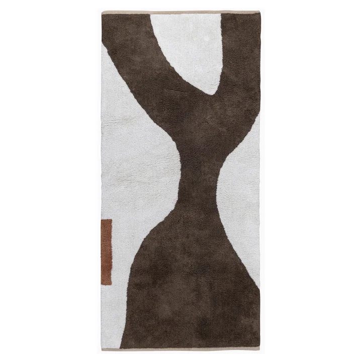 Mette Ditmer - Figura Tapis, 150 x 70 cm, marron