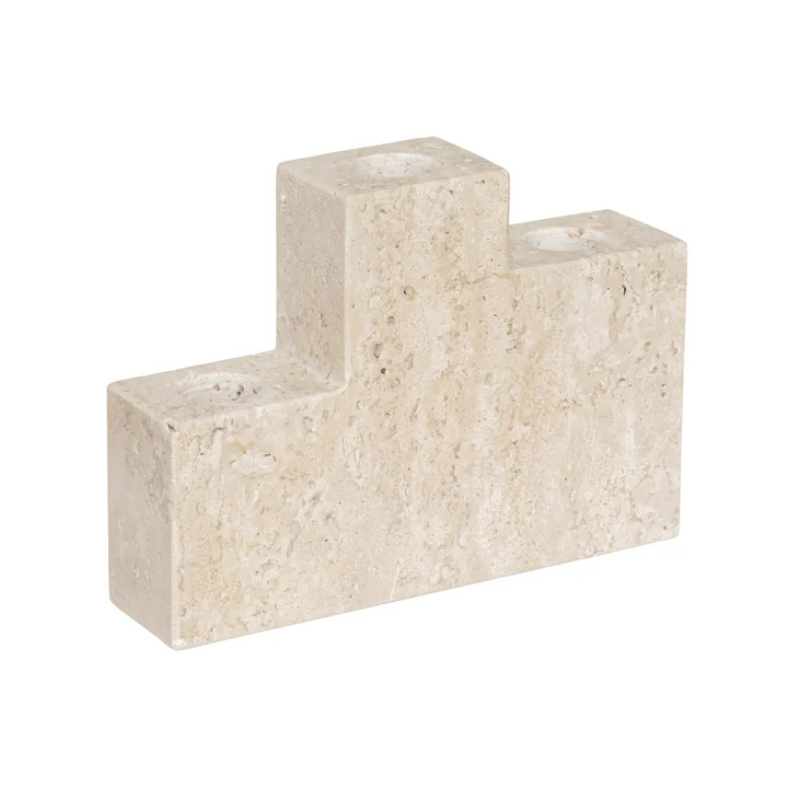 Mette Ditmer - Step bougeoir, trio Travertine, lin