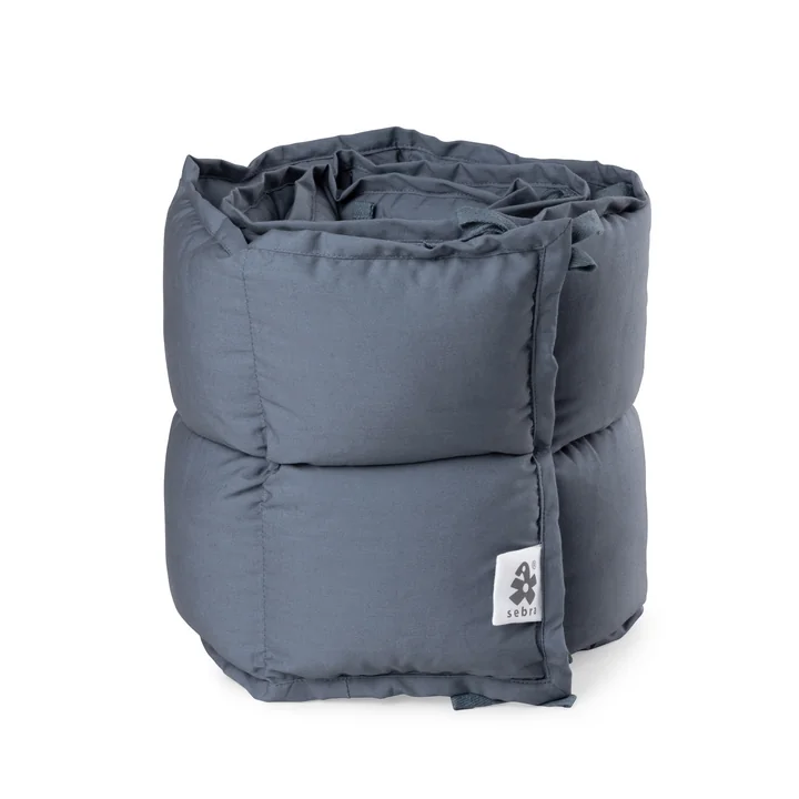 Sebra - Tour de lit bébé, demi-longueur, surpiqué / forrest lake blue