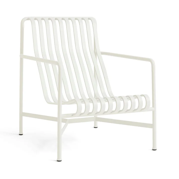 HAY - Palissade Lounge Chair High , blanc crème