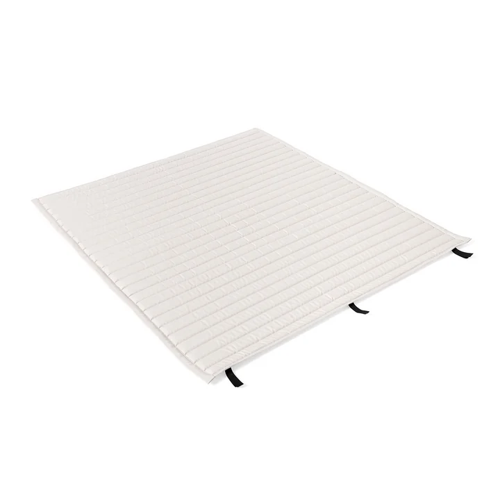 HAY - Palissade Quilted Cushion pour canapé lounge, blanc crème