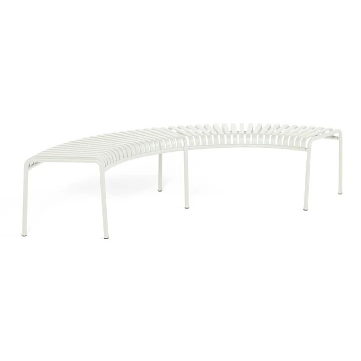 HAY - Palissade Park Bench y compris le pied central, blanc crème