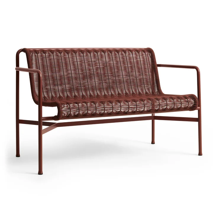 HAY - Palissade Cord Dining Bench, iron red
