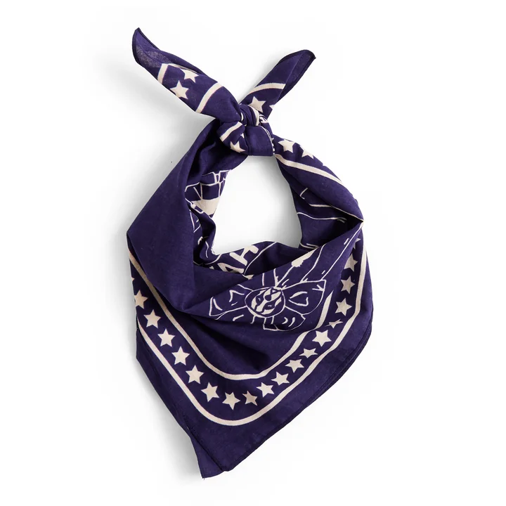 HAY - Dogs Serviette pour chien, recyclée, 55 x 55 cm, bleu foncé