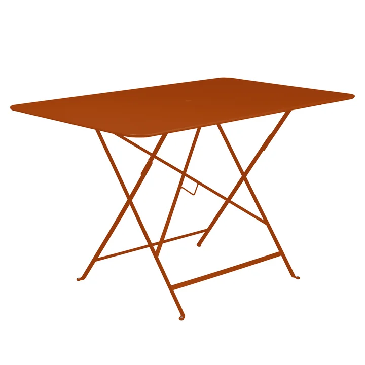 Fermob - Bistro Table pliante, rectangulaire, 117 x 77 cm, candied orange