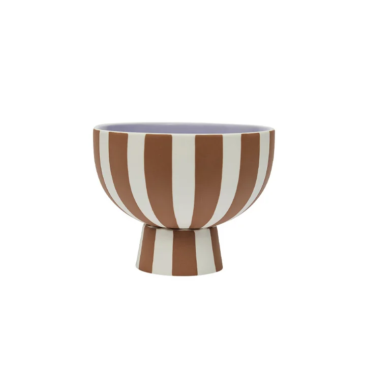 OYOY - Toppu Coupe Ø 12,5 x H 10 cm, caramel / lavande