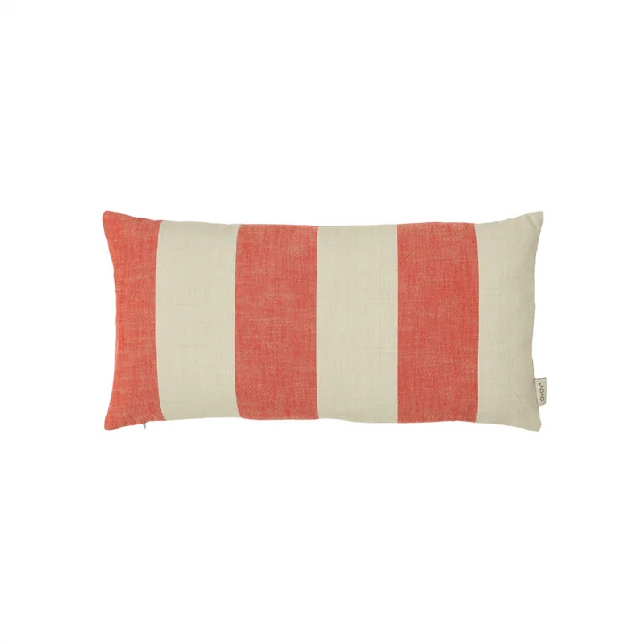 OYOY - Kara Taie d'oreiller, 30 x 60 cm, cherry red