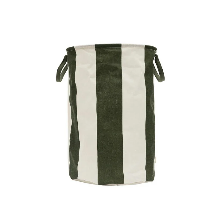 OYOY - Kara Panier à linge, Ø 38 x H 54 cm, dark green