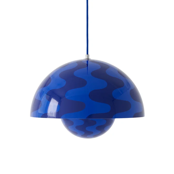& Tradition - FlowerPot Lampe suspendue VP7, bleu cobalt / bleu crépuscule
