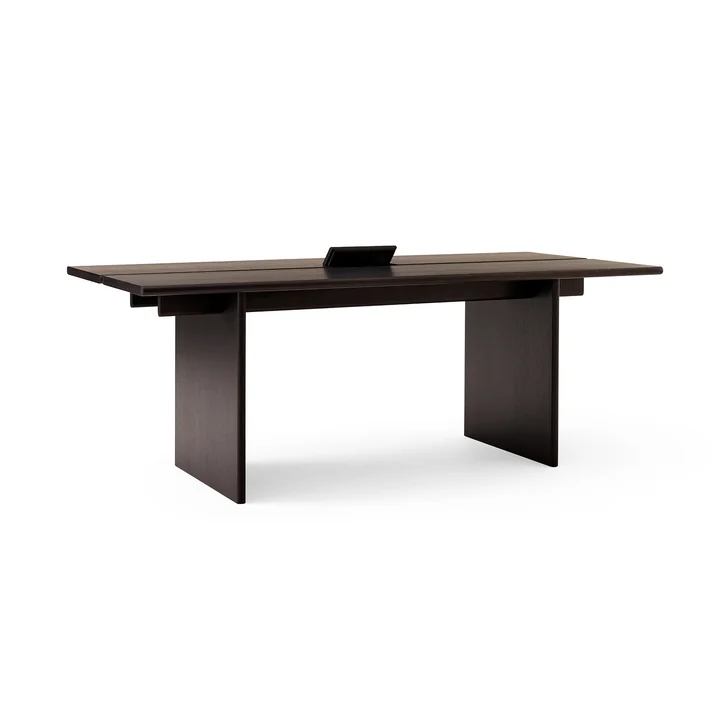 & Tradition - Ita OS1 Table de salle à manger, 200 x 95 cm, chêne teinté foncé