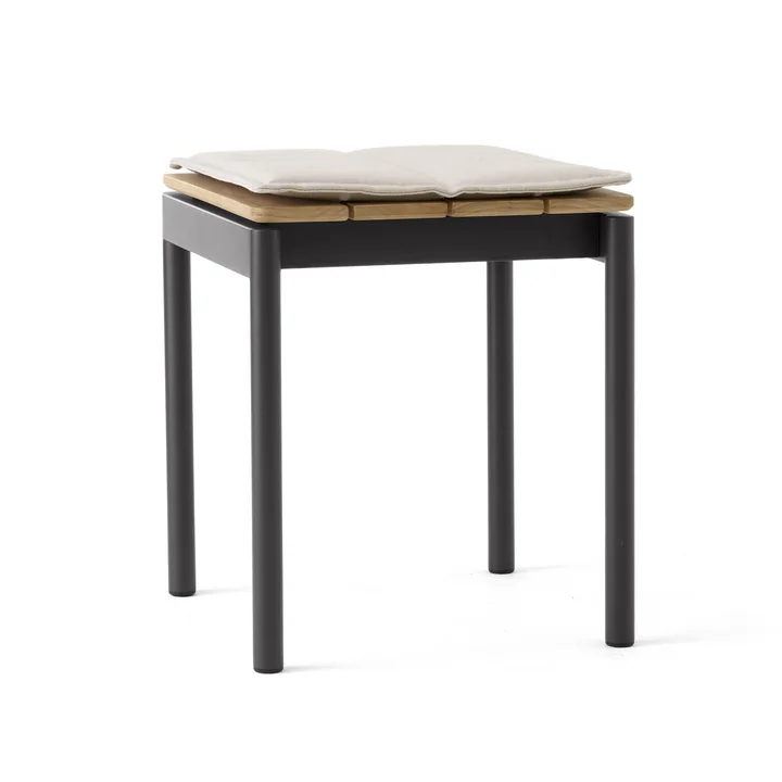 & Tradition - Ville AV47 Tabouret de jardin avec coussin d'assise, beige