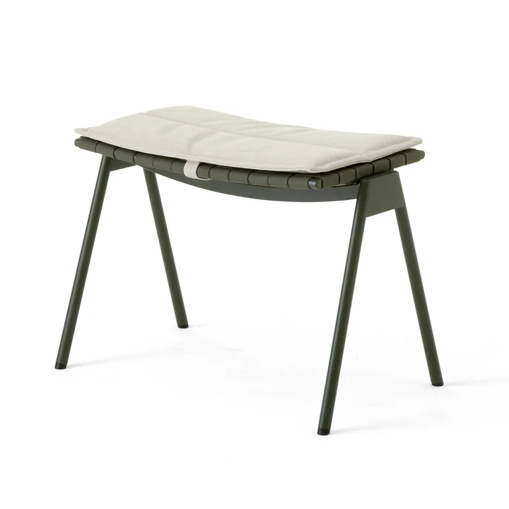 & Tradition - Ville AV46 Outdoor Tabouret avec coussin d'assise, beige