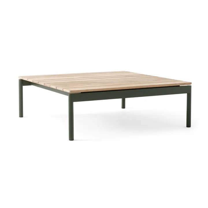 & Tradition - Ville AV50 Outdoor Table basse, 90 x 90cm, teck / bronze green