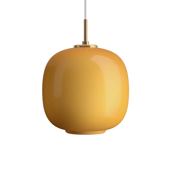 Louis Poulsen - VL45 Radiohus Lampe à suspendre, Ø 25 cm, laiton / glossy amber