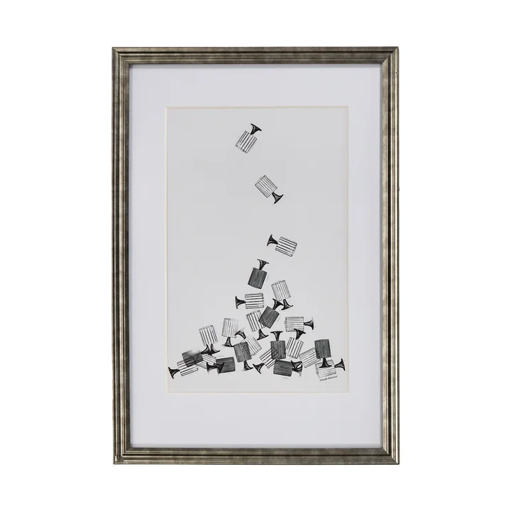 House Doctor - Tableau Amp, 40 x 60 cm, noir / blanc