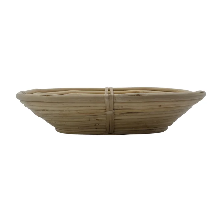 House Doctor - Corbeille de rangement Conical, L 26 x H 5,5 cm, rotin