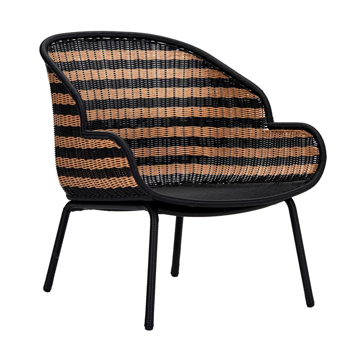 House Doctor - Hapur Outdoor Fauteuil lounge, nature / noir