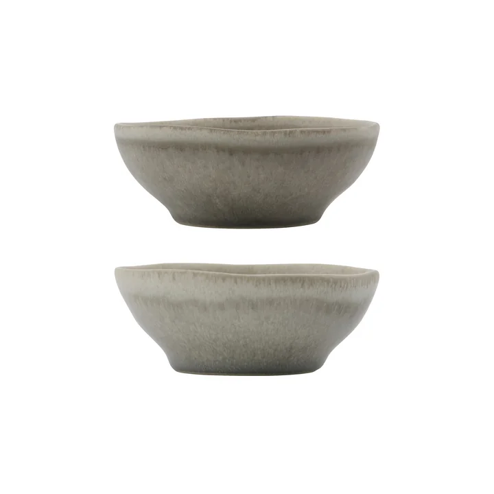 House Doctor - More Coupe, grise (set de 2)