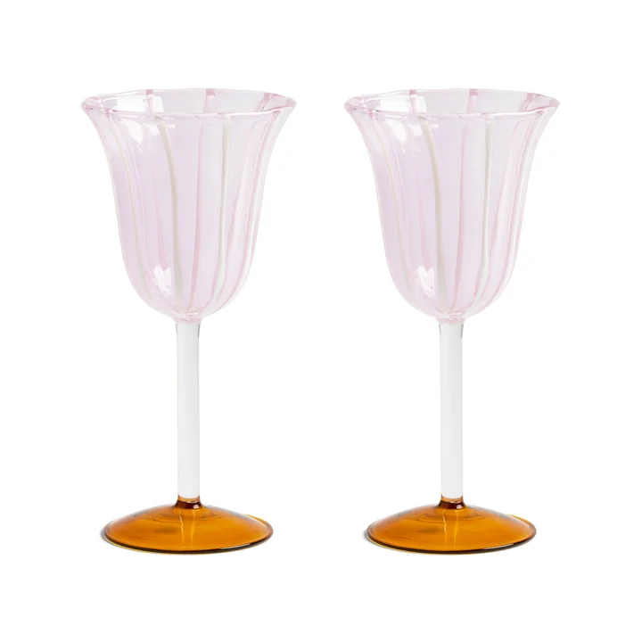 & klevering - Eve verre à vin 180 ml, rose (set de 2)