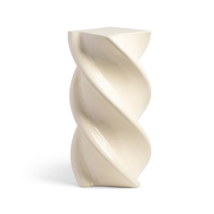 & klevering - Marshmallow table d'appoint 54 x Ø 29,5 cm, blanc cassé