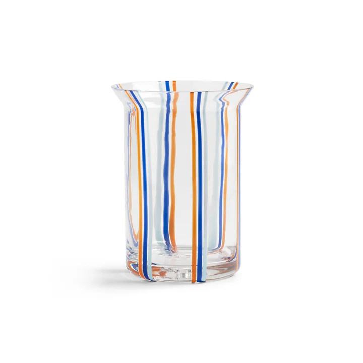 & klevering - Yogu Vase 24,5 x Ø 15 cm, stripe blue