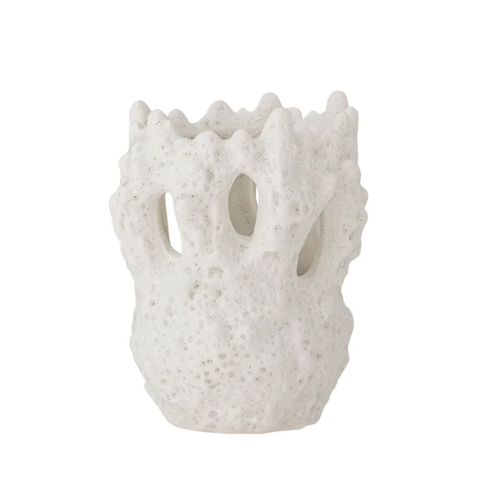 Bloomingville - Fianna Vase, H 12,5 cm, blanc