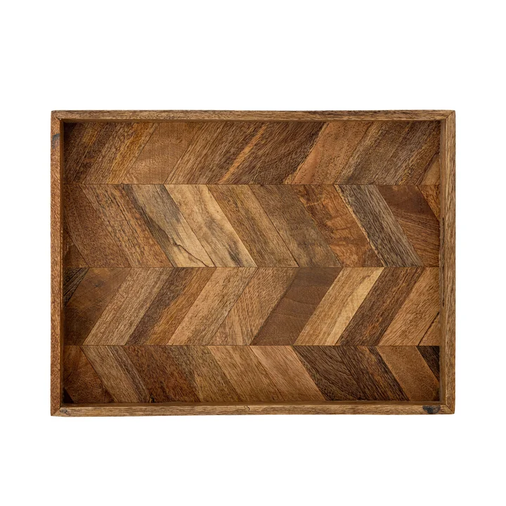 Bloomingville - Katalyn Plateau de service, 30 x 40 cm, mangue naturelle