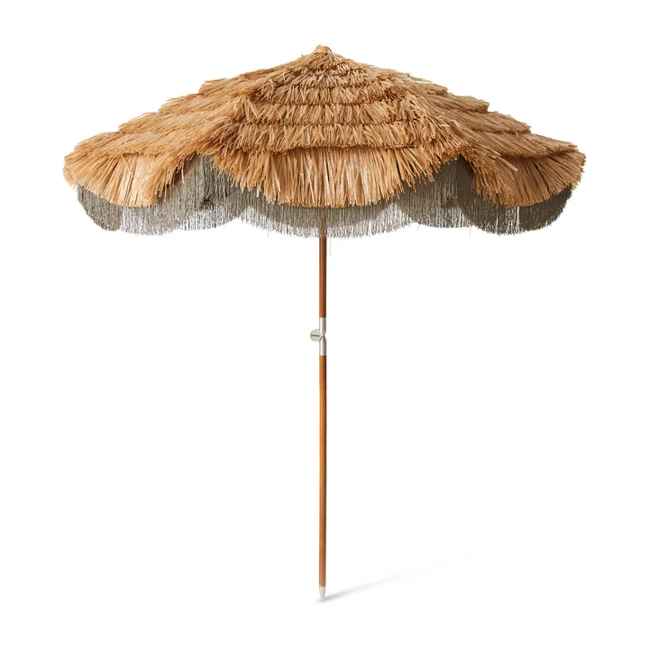 HKliving - Serengeti Parasol, Ø 192 cm, naturel