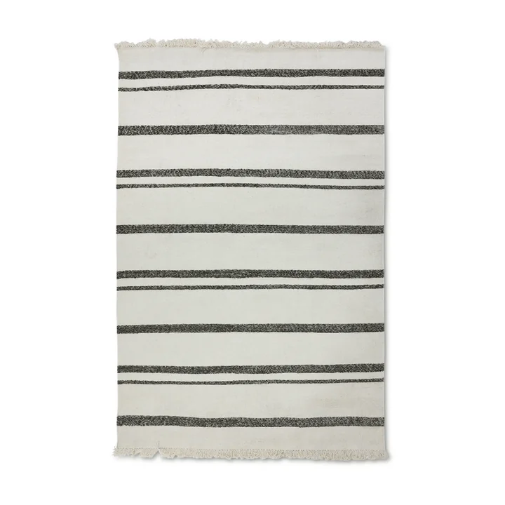 HKliving - Striped Kelim Tapis en laine, 200 x 300 cm, cream
