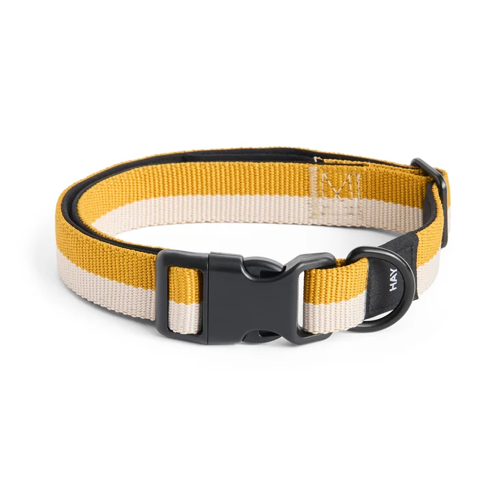 HAY - Dogs Collier de chien, M/L, blanc cassé / ocre