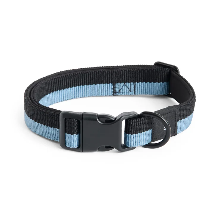 HAY - Dogs Collier de chien, M/L, bleu / noir