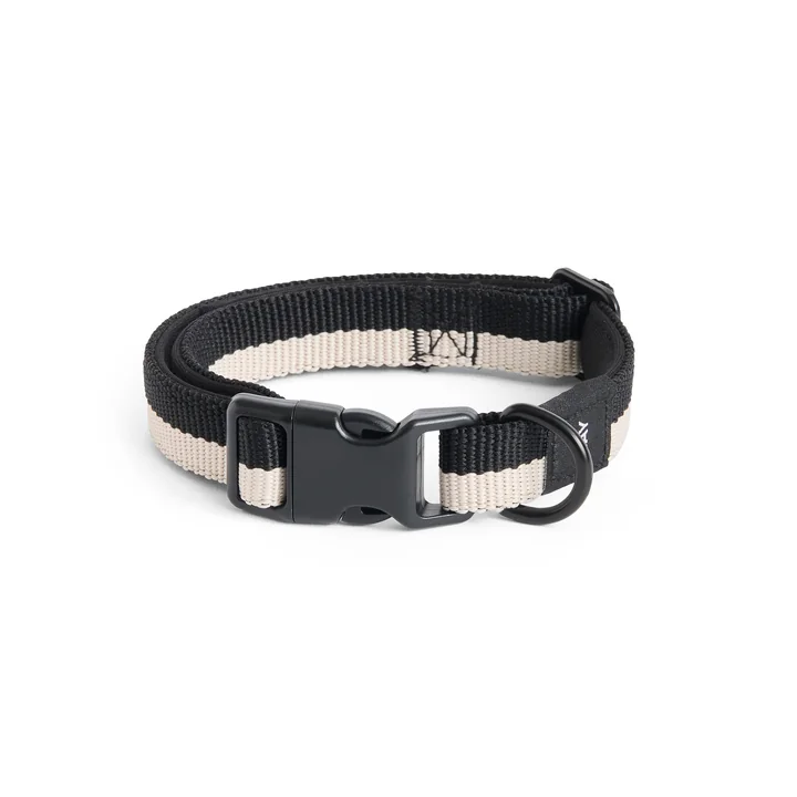 HAY - Dogs Collier de chien, S/M, noir / blanc