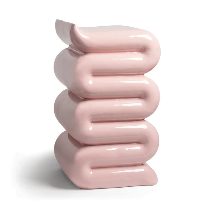 & klevering - Pillar Whip Table d'appoint, H 62 cm, rose