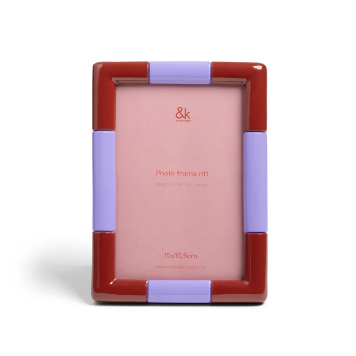 & klevering - Rift Cadre photo, 13 x 18 cm, bourgogne / violet