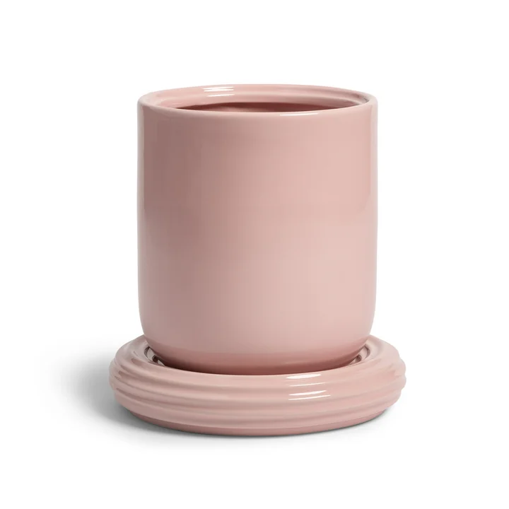 & klevering - Churros Pot de fleurs, Ø 19,5 x 21 cm, blush