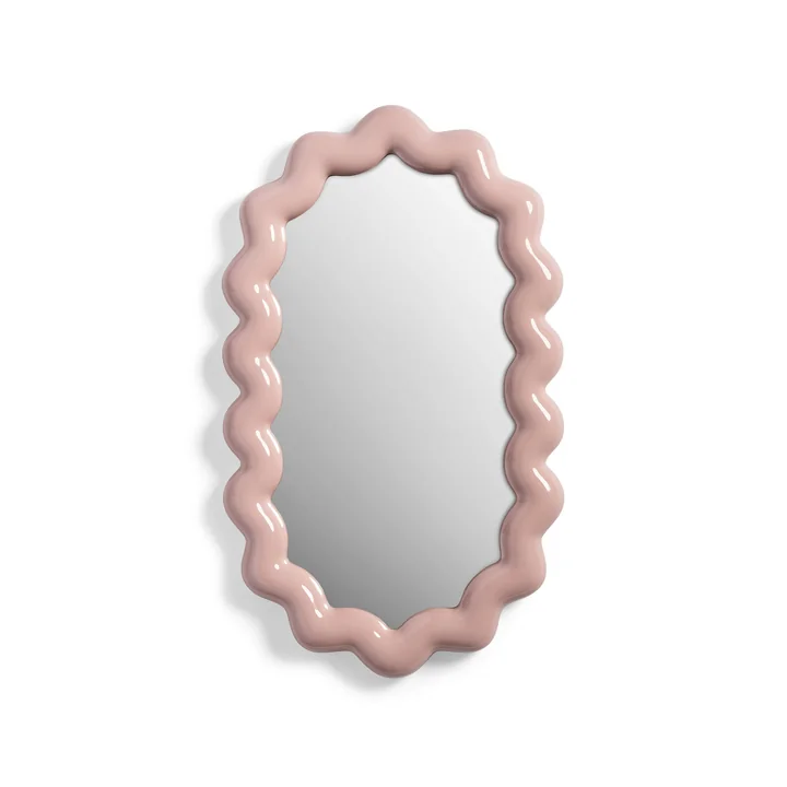 & klevering - Miroir Zigzag, 31,5 x 52,5 cm, blush