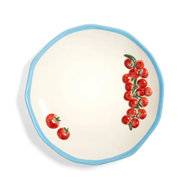 & klevering - Pomodoro Assiette Ø 31 cm, bleue