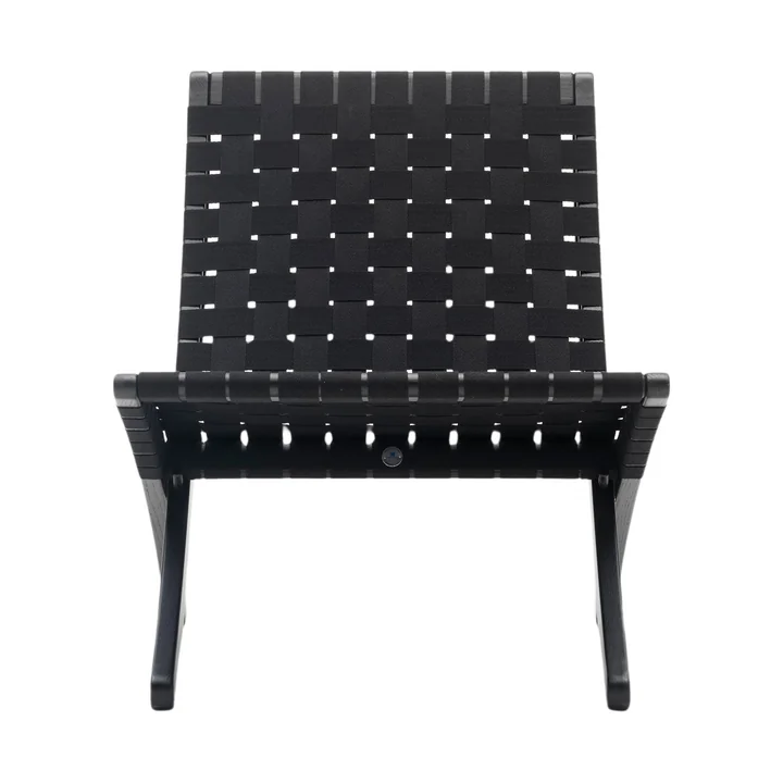Carl Hansen - MG501 Cuba Chair, chêne laqué noir / noir / accastillage inox (Limited Edition)