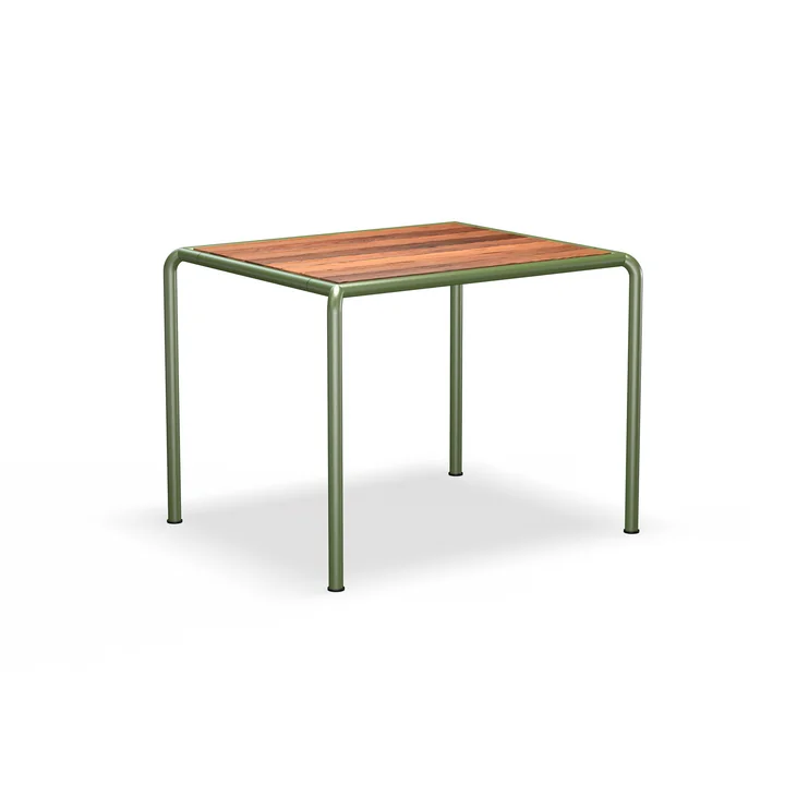 HOUE - Avanti Outdoor table à manger, 98 x 83 cm, frêne / vert olive