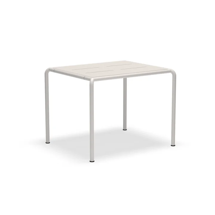 HOUE - Avanti Outdoor Table de salle à manger, 98 x 83 cm, muted white