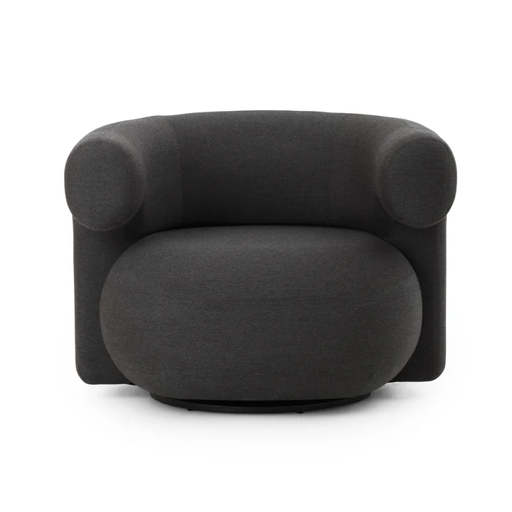 Normann Copenhagen - Burra Outdoor Lounge Chair avec fonction de retournement, chestnut (Natté 10102)