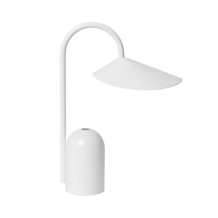 Ferm Living - Arum Lampe de bureau LED rechargeable, blanc