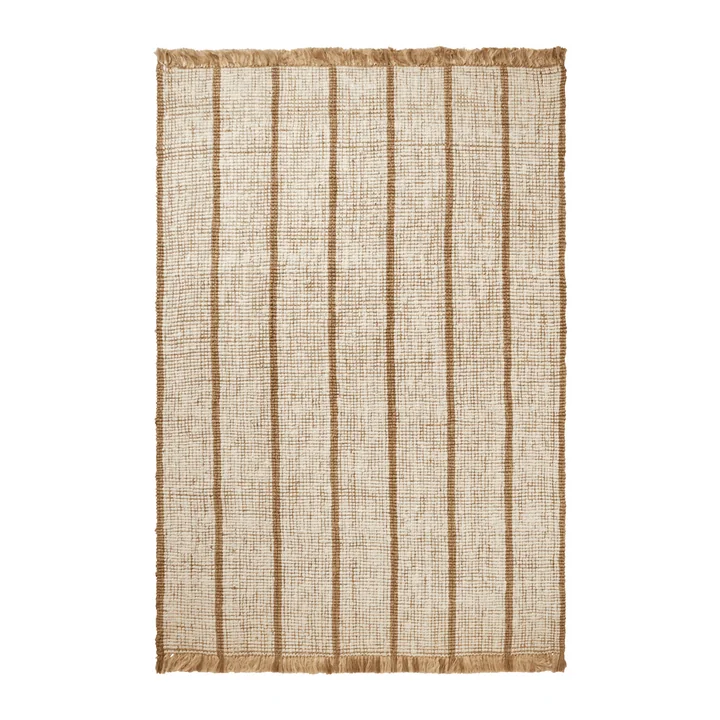 Ferm Living - Tapis Athens Stripes, 200 x 300 cm, naturel / blanc cassé
