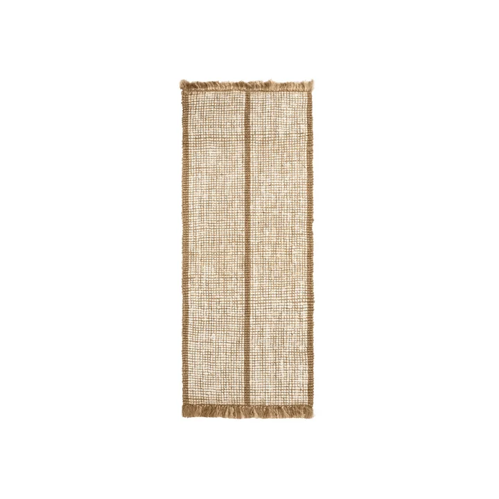 Ferm Living - Athens Stripes tapis de sol, 80 x 200 cm, naturel / blanc cassé
