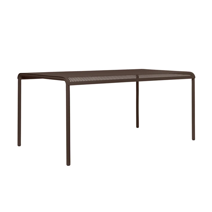 Ferm Living - Dapple Table de jardin, 160 x 90 cm, dark chocolate